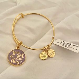 NWT Alex and Ani You Got This Bangle Bracelet